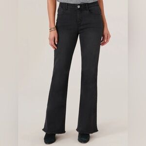 Democracy "Ab"solution High Rise Itty Bitty More Boot, Frayed Hem, Black